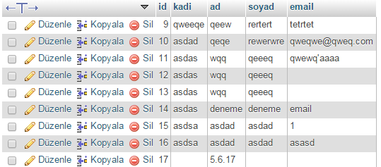 version() çıktısı — detay