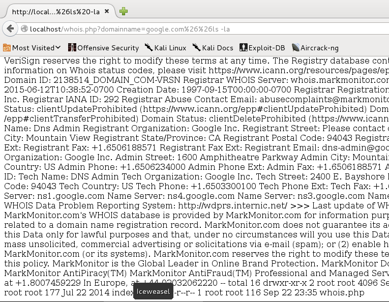 AND karakteri ile web sitesi denemesi
