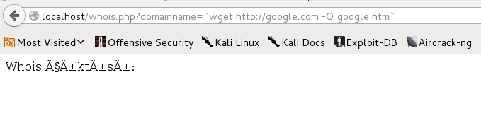 Backtick ile web sitesi denemesi